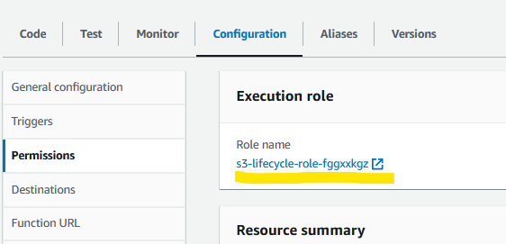 policy role s3 lifecycle