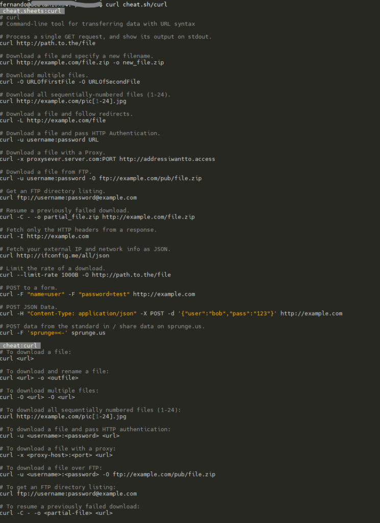 bash terminal commands