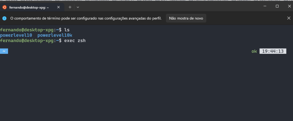 p10k configure windows final