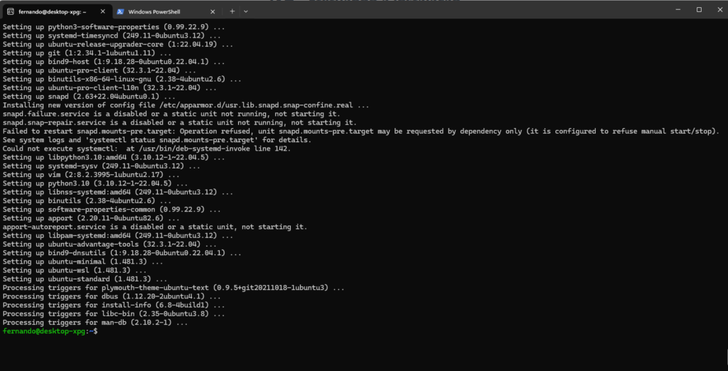 wsl linux windows